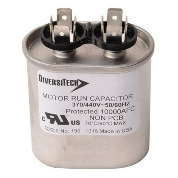 Morris Products T45050HU Single Capacitance Oval Metal USA Made Capacitor - 5 UF