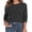 Charcoal Heather, variant on Women’s 100% Cotton Pullover Sweater, Crew Neck Long Sleeve Lightweight Sweater for Women, Soft Classic Solid Color Knit Top