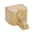 thumbnail image 2 of RJ11 Modular Telephone T-Adapter, 1-Male to 2-Female, Ivory, 2 of 2