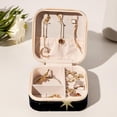 thumbnail image 6 of Crescent Sign Travel Portable Jewelry Organizer Box for Rings, Earrings, Necklaces, Bracelets, and More - Suitable for Girls and Women, 6 of 6