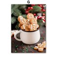 thumbnail image 1 of Carteles e impresiones de galletas de Navidad, arte de pared de figura de rey de coche rojo, pintura en lienzo, decoración de sala de estar, imagen de pared para el hogar, regalo, 1 of 4
