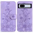 thumbnail image 2 of Compatible avec Google Pixel 7A Étui Portefeuille en Relief avec Porte-Cartes en Cuir PU à Rabat, 2 of 5