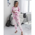 thumbnail image 3 of Conjunto de Pijama PRETTYGARDEN de Dos Piezas Rosa Tie Dye Talla L, 3 of 5