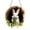 F, variant on RICHMJ Easter Decorations for Front Door Spring Wreath Bunny 3D Welcome Sign for Wall Decor Rabbit Hanging Hanging Colourful Spring Decoration With Easter Bunny (A)