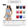 thumbnail image 2 of Women's Sexy Casual Adjustable Ruched Stretchy Slim Fit Jersey Crop Top, 2 of 5