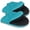 Coral Blue, variant on Short Oven Mitts, Heat Resistant 500°F, Silicone Grip Kitchen Gloves, Non-Slip for Baking, Grilling, BBQ, Machine Washable with Hanging Loop, 2-Pack Set, Gray