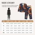 thumbnail image 4 of Lsque Cool Dolphin Pattern Long Sleeve Pajama Set for Women - Soft 2-Piece Sleepwear and Loungewear Set with Pockets, Comfy Nightwear-Small, 4 of 7