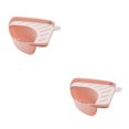 thumbnail image 3 of facefd 1/2/3 Kitchen Triangular Sink Strainer Drain Vegetable Fruit Drainer Basket pink 2PCS, 3 of 6