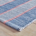 thumbnail image 2 of Dash & Albert Hillsgrove Stripe Handwoven Cotton Rug, 8' x 10', Denim, 2 of 5