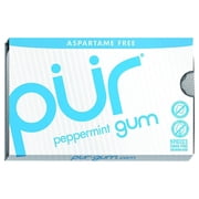 Pur Gum - Peppermint - Aspartame Free - 9 Pieces - 12.6 G - Case Of 12