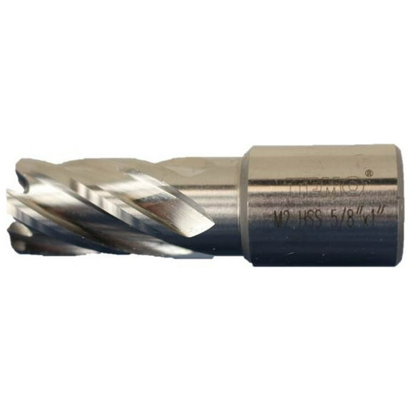 TEMO 5/8 Inch (15.9 mm) M2 Annular Cutter, Weldon Shank, Bright Finish
