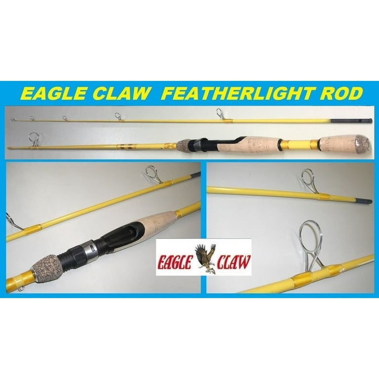 EAGLE CLAW Featherlight 6'6'' Ultra Light Spinning Rod #FL204-66 