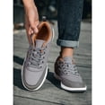 thumbnail image 7 of NOKIO Men's Casual Sneakers Wate𝗋proof Anti-S𝗅ip Sport Shoes Lightweight Outdoor Running Shoes Summer Fashion Skateboard Shoes Comfortable Wide Width Athlet𝗂c Shoes for Back to College, 7 of 7