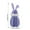 Purple, variant on Sruoe Yellow DIY Wooden Easter Bunny Figurine, 3D Assembly Rabbit with White Feather Trim, Easter Decorations for Home Tabletop Ornament Spring Farmhouse Gift for Kids Craft