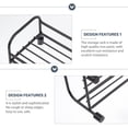 thumbnail image 2 of 1pc 2-Tier Kitchen Shelf Organizer Multi-Functional Vanity Tray Storage Rack Sink Wire Holder for Desk and Iron Accessories, 2 of 6
