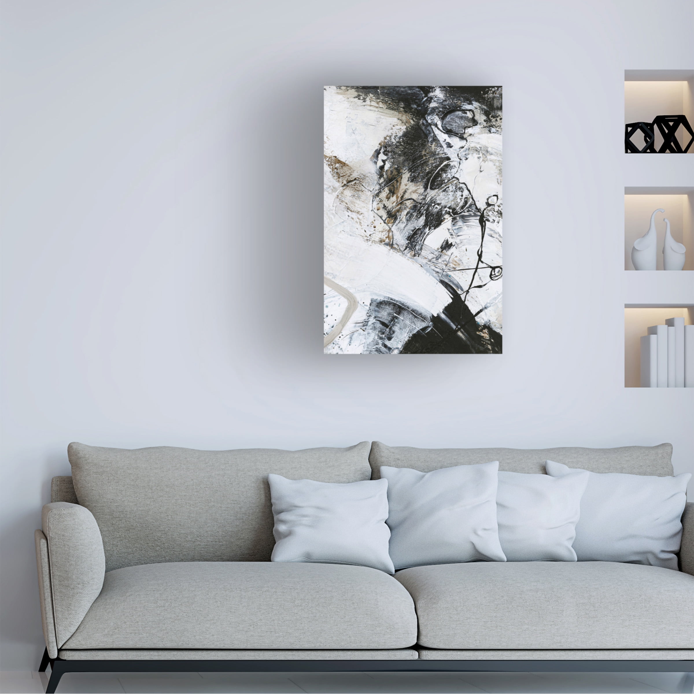 Design Fabrikken 'Black and White 1' Canvas Art