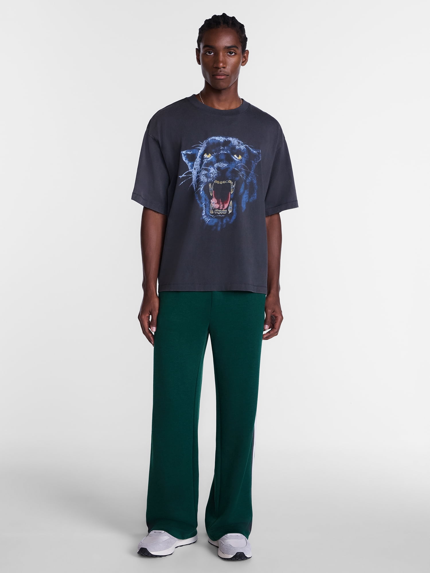 No Boundaries Boxy Fit Heavyweight Graphic Tee Shirt, Men's XS-4XLT