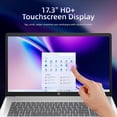 thumbnail image 3 of HP 17.3" HD+ Touchscreen Laptop, Intel Core Ultra 7 255U,8GB DDR5, 256GB SSD, Backlit Keyboard, Windows 11 Home, w/RECOLX AI Voice Recorder, 3 of 6