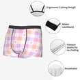 thumbnail image 3 of Balery Heart Buffalo Plaid Calzoncillos bóxer para hombre, ropa interior de algodón suave y transpirable con cinturilla de nailon-X-Large, 3 of 5