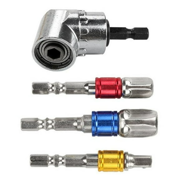 Screwdriver Set Drill Bit Set Drill Nut Bit Set With 105° Right Angle Extension Screwdriver Drill Attachment