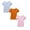 Pink, Blue, Orange, variant on SGMVNU 4 Pack Girls Puff Short Sleeve T Shirts Cute Solid Color Cotton Shirt Casual Cowl Neck Summer Tee Tops for Kids, Size 3-4 Years