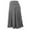 Grey, variant on Women's Solid Lightweight Flare Midi Pull On Closure Skirt - Comfortable, Stretch