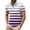 Mens T Shirts Purple, variant on Golf Shirts for Men Short Sleeve Tshirts Shirt Mens Casual Stripe Printed Pullover Button Collared Loose Breathable Athletic Workout Tees Tops