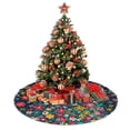 thumbnail image 5 of Christmas Tree Skirt 30" Colorful Ditsy Floral Print Christmas Tree (1) Xmas Tree Skirts Mat for New Year Holiday Christmas Party Decorations, 5 of 5