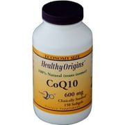 Healthy Origins CoQ10, Kaneka Q10, 100% Natural, 600mg, 150 CT