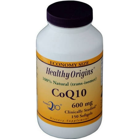Healthy Origins CoQ10, Kaneka Q10, 100% Natural, 600mg, 150 CT