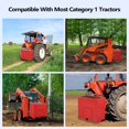 thumbnail image 1 of Heavy-Duty 3 Point Ballast Box for Category 1 Tractors – 800 lbs Capacity – Standard 2" Quick Hitch Receiver – Loader Attachment for Enhanced Stability – Durable Steel Construction – Red, 1 of 7