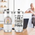 thumbnail image 6 of White Teacher Tumbler, Teacher Gifts For Women, Teacher Appreciation Week Gifts Birthday Gifts from Students, Back To School, Retirement, Christmas Teacher Gift Ideas, 20 Oz Cup, 6 of 6