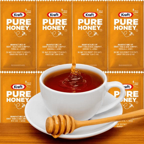 Pure Honey Pack – 30 Single-Serve Honey Packets, 9g Each – 100% Pure Honey Portion Control Sachets for Breakfast, Tea, Coffee, Snacks, Travel & Restaurants
