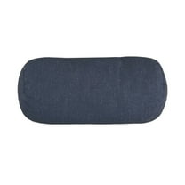 Majestic Home Goods Decorative Navy Wales Round Bolster Pillow