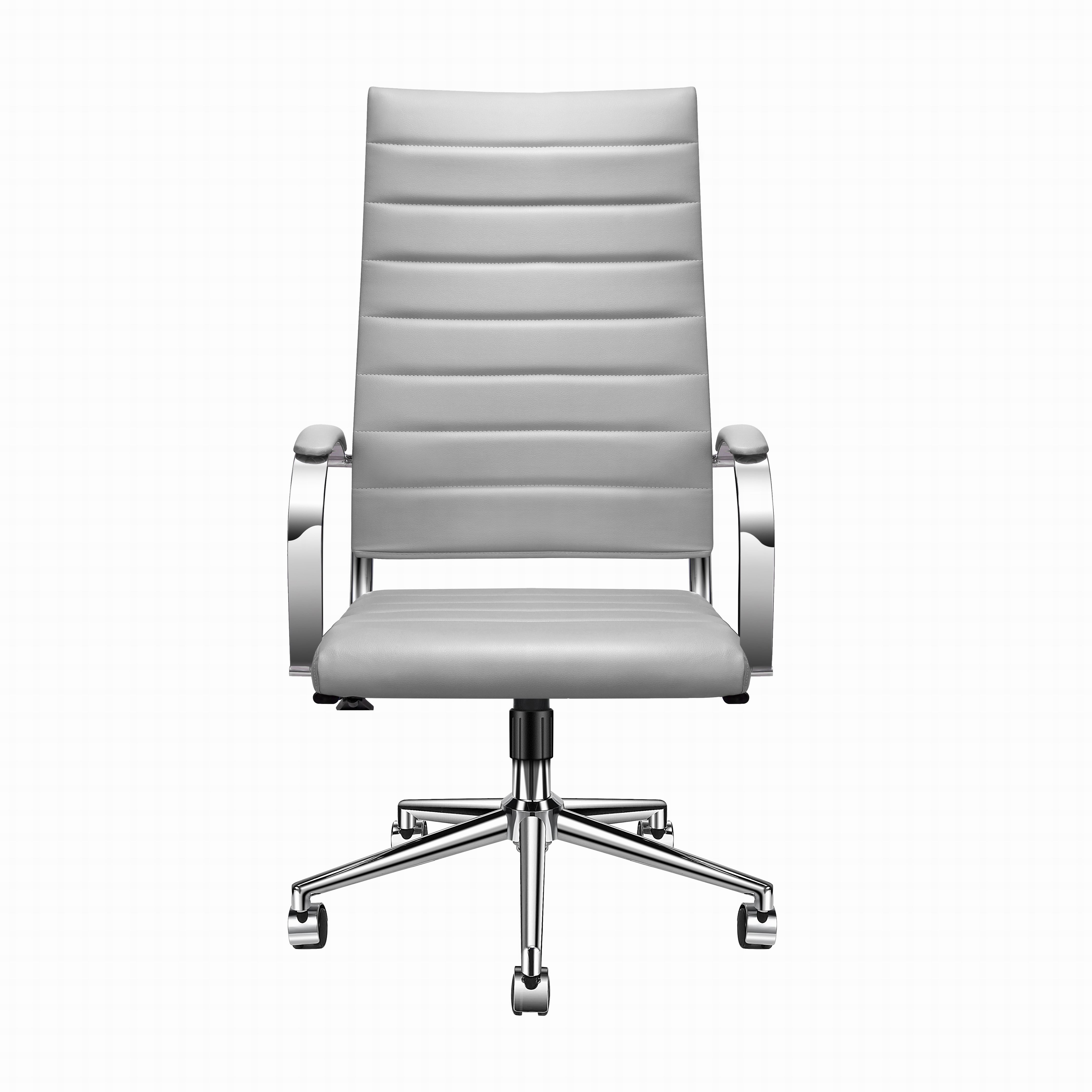 LUXMOD High Back Office Chair with Arms, Grey Office Chair ...