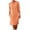 Orange, variant on ameIAEA Womens Summer Casual Button Down Dress Long Sleeve Crewneck Work Dress with Pockets