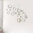 thumbnail image 1 of 24/26pcs, 3D Acrylic Mirror Wall Sticker, Round Mirror, DIY TV Background Room Sticker Wall Decoration, Bedroom Bathroom Wall Decoration, Home Decor, 1 of 4