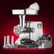 thumbnail image 2 of STX International Turboforce 3000 Series Molinillo de Carne Eléctrico 3 Velocidades, Potencia Máxima de 3000 W, Tamaño N.° 12, Incluye 4 Placas de Molienda, 3 Tubos de Relleno de Salchichas, Accesorio, 2 of 5