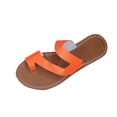 thumbnail image 1 of Flat Sandals for Women Walking Summer Vacation Flip Flops Comfortable Arch Support Sandals, 1 of 8