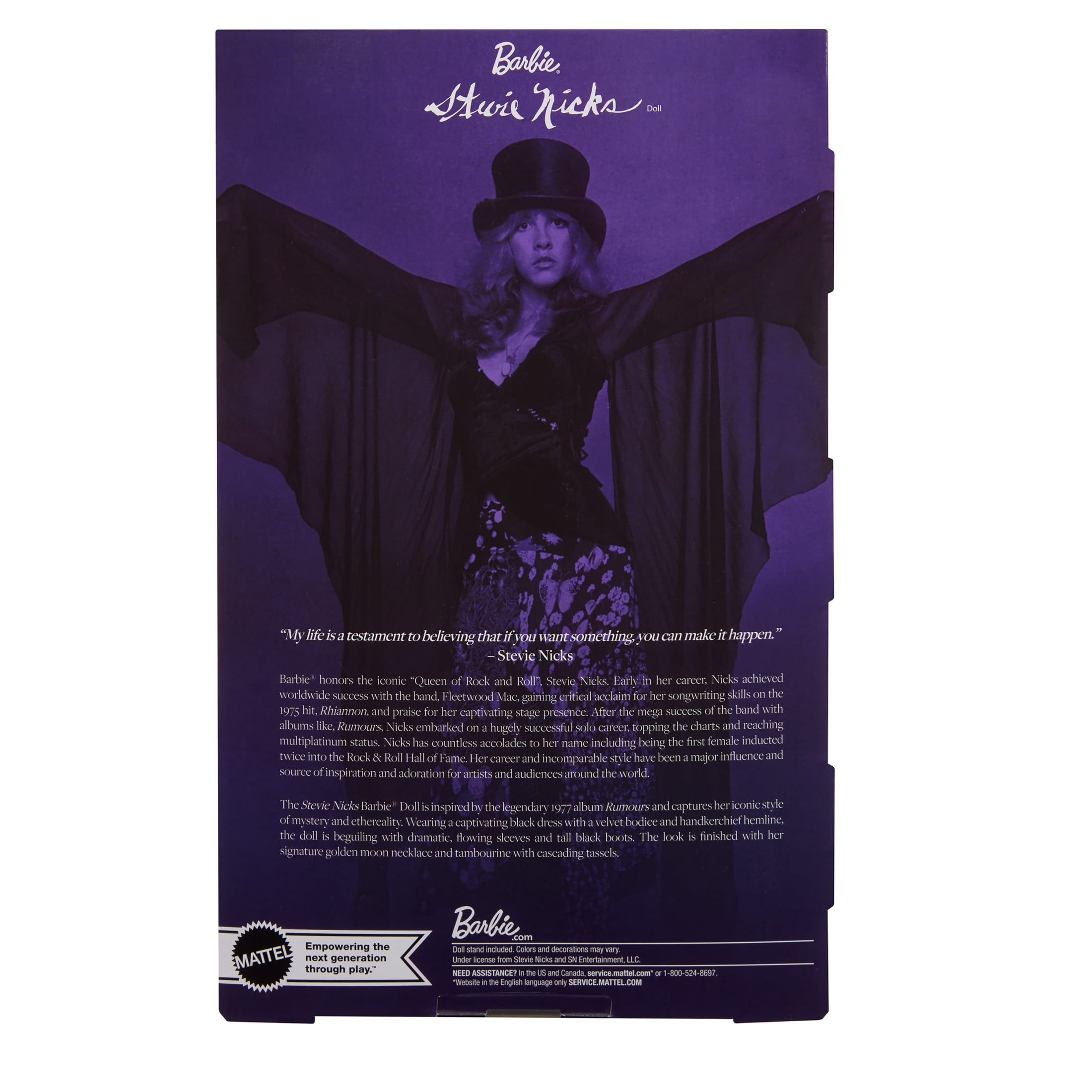 Barbie Stevie Nicks Doll, Barbie Signature Music Series, Collectible with Stand and Certificate