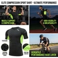 thumbnail image 6 of alpinario Men's Compression T-Shirt Moisture Wicking Breathable Short Sleeve Gym Workout High Elastic Dry Fit Baselayer Rash Guard Running Undershirt, 6 of 7
