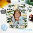 thumbnail image 3 of Kainsy Toddler Nap Mat, Personalized Name Tractor Series Nap Mats for Daycare Preschool Kindergarten Sleeping Bag for Kids Boys Nap Mat with Removable Pillow and Soft Blanket Green, 3 of 9