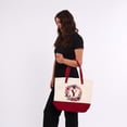 thumbnail image 4 of HIFA Initial Tote Bag for Women, Personalized Canvas Tote Bag - Two-Tone, Zipper Closure, Inner Pocket, Organic Cotton, Sturdy - Multipurpose Shoulder Bag Suitable for Shopping, Grocery, Beach, Travel, 4 of 5