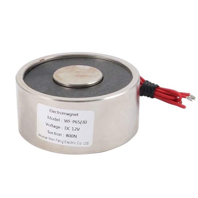 Imán de elevación eléctrico electromagneto solenoide 12V CC 800N 1.15LB/523g