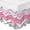 Pink, variant on Black Grey Ombre Bed Skirt Queen Size 16 Inch Drop, Elastic Wrap Around Bed Skirts Pleated Luxury Dust Ruffles For Twin Full Queen Cal King Base Beds, Modern Abstract Moire Art Geometric