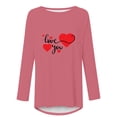 thumbnail image 4 of Meichang Hauts à Manches Longues pour Femmes Liquidation Chemises de la Saint-Valentin T-Shirts Graphiques Cœur Mignons Hauts Mignons Col Rond Pull de Vacances Blouses Saint-Valentin, 4 of 4