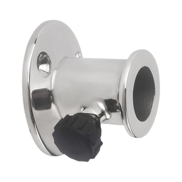 Eigraketly Accesorios de acero inoxidable Base bandera pasamanos barco yate tuerca pulida codo poste soportes reemplazo a prueba de herrumbre Uniforme atlético