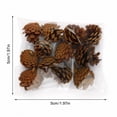thumbnail image 3 of Natural Fall Pinecones Decor 12 Pcs Artificial Autumn Pine Cone Ornaments Halloween Rustic Table Filler Accents with Authentic Texture for Festive Holiday Display on Fireplace Mantel, 3 of 4