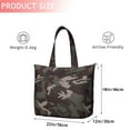thumbnail image 4 of Green Brown Camo Mixed Shapes Pattern Travel Tote Bags for Women Carry On,Large Weekender Bags for Women Travel,Multi Functional Duffle Bag for Work,Shopping,Sports, 4 of 5