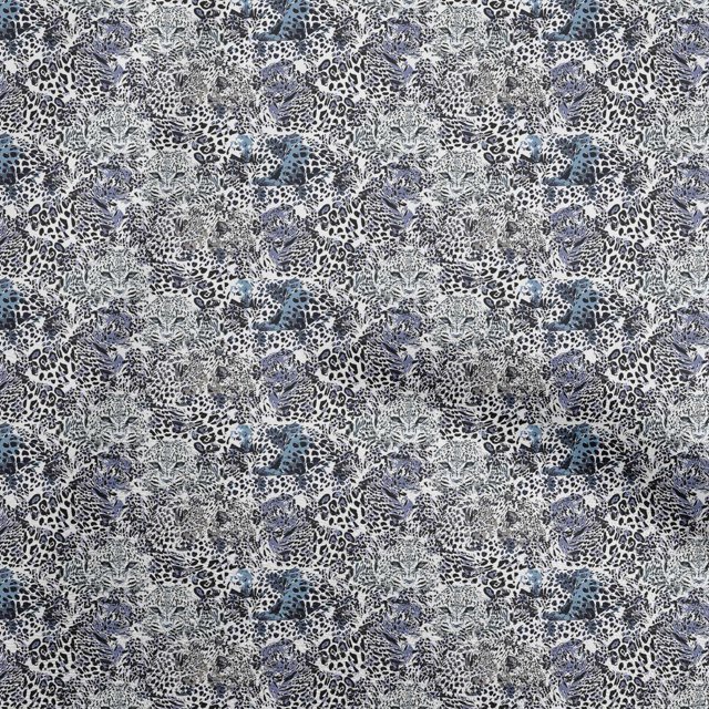 oneOone Polyester Spandex Gray Fabric Animal Skin Craft Projects Decor Fabric Printed By The Yard 56 Inch Wide